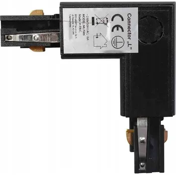 Bodové svítidlo MILAGRO Spojka pro lištový systém osvětlení, černá, 3 okruhy