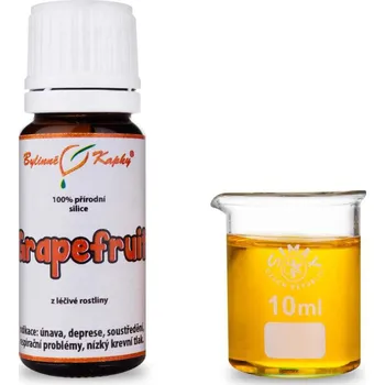 Doplněk stravy Bylinné kapky s.r.o. Grapefruit (grep) 100 % přírodní silice - esenciální (éterický) olej 10 ml