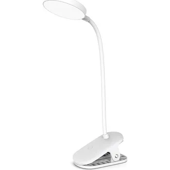 Lampička REMAX Colorway stolní LED lampa / CW-DL02B-B/ Integrovaná baterie / Klip/ Bílá