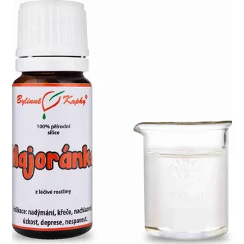 Bylinné kapky s.r.o. Majoránka 100 % přírodní silice - esenciální (éterický) olej 10 ml