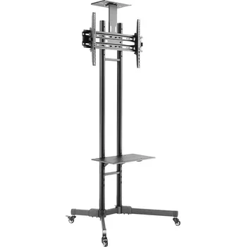 Monitor Neomounts PLASMA-M1700E / Mobile Flat Screen Floor Stand (height: 154-170 cm) / Black, PLASMA-M1700E