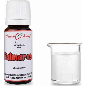 Doplněk stravy Bylinné kapky s.r.o. Palmarosa 100 % přírodní silice - esenciální (éterický) olej 10 ml