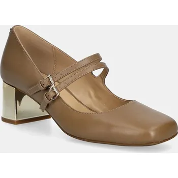 Dámská obuv Kožené lodičky MICHAEL Michael Kors Matilda 40F5MTMP1L.297 béžová 80X, EUR 38