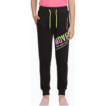 Dívčí oblečení DÍVČÍ TEPLÁKY KUGO MOVE NOVINKA Barva: Tmavě modrá, Velikost: 152