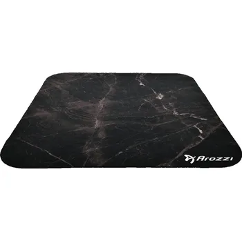 Protiskluzová podložka AROZZI Zona Quattro Black Marble/ ochranná podložka na podlahu/ 116 x 116 cm/ design černý mramor