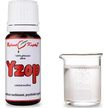 Bylinné kapky s.r.o. Yzop 100 % přírodní silice - esenciální (éterický) olej 10 ml | Bylinné kapky