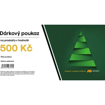 Dárkový potravinový koš Dárkový poukaz AD Sport DÁRKOVÝ POUKAZ NA 500 Kč CZ04POUKAZ500