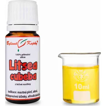 Doplněk stravy Bylinné kapky s.r.o. Litsea cubeba 100 % přírodní silice - esenciální (éterický) olej 10 ml