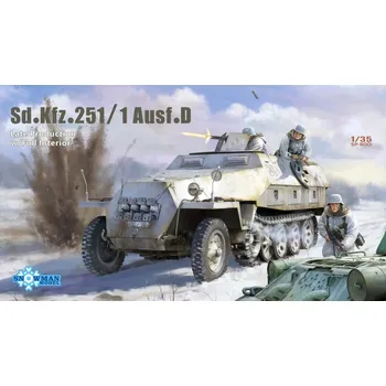 Plastikový model Vespid models 1/35 Sd.Kfz. 251/1 Ausf.D Late Prod. w/Full Interior