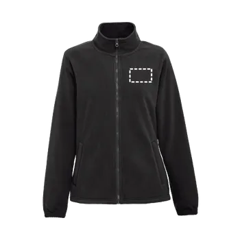 THC GAMA WOMEN. Dámská fleecová bunda z polyesteru s vysokou hustotou 1 Chest, 100 x 60 Výšivka, 12 barvy