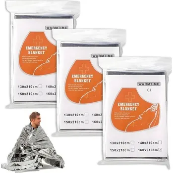 Zahradní dekorace Balení 3 nouzových dek/fólie, robustní, odolné proti roztržení a voděodolné, pro venkovní použití,