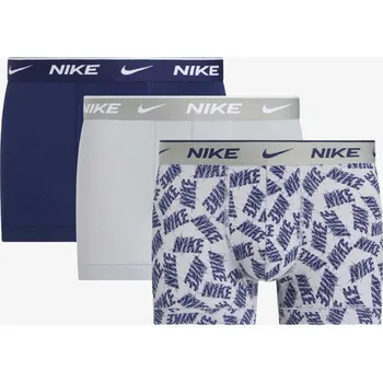 Boxerky NIKE PKE1008 modré/šedé 3 ks, L