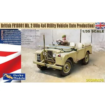 Plastikový model Gecko Models 1/35 Brit. FV18001 Mk.2 80in 4x4 Utility Vehicle late