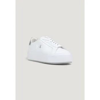 Dámské tenisky Calvin Klein Sneakersy Flatform Lace Up Lth Met YW0YW01929 Bílá 40