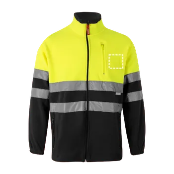 VL EROS LARGE. Dvoubarevná fleecová bunda (280 g/m²), z polyesteru (100 %) 1 Horní kapsa, 60 x 60 Transfer, 1 barva