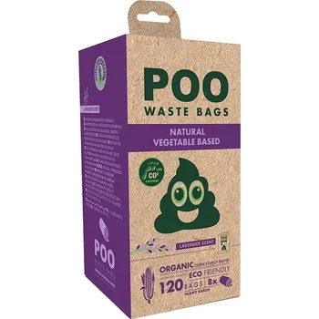 sáček na exkrement M-Pets POO sáčky na exkrementy levandulové malé 120 ks