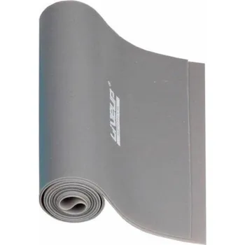 LiveUp Aerobic guma posilovací guma 120 x 15 cm šedá SS