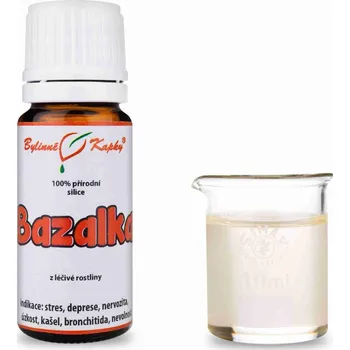 Bylinné kapky s.r.o. Bazalka 100 % přírodní silice - esenciální (éterický) olej 10 ml