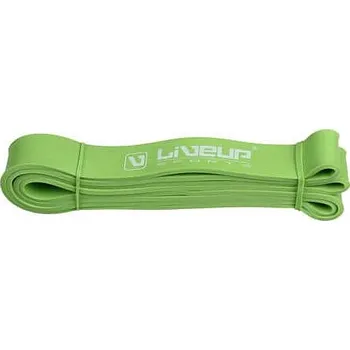 LiveUp Aerobic guma posilovací guma 208 x 0,45 cm zelená Rozměr: M