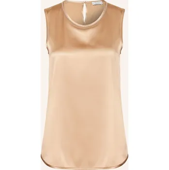 Peserico Dámské Saténové Tričko S Ozdobnými Kameny, zlatá, 38