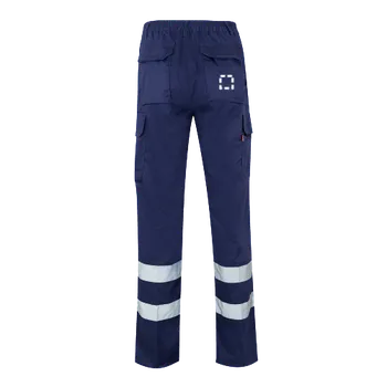 Dámské kalhoty VL ASCLEPIUS. Keprové kalhoty s více kapsami (200 g/m²), z bavlny (35 %) a polyesteru (65 %) 100 kalhoty se zadními kapsami, 35 x 35 Výšivka, 12 barvy