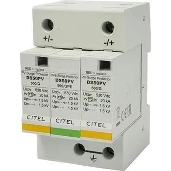 Přepěťová ochrana Xtend Solarmi Solarmi DS50PVS-500/G svodič přepětí, 500Vdc, CE