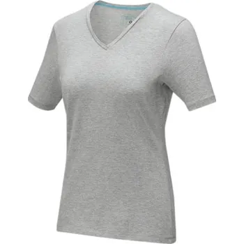 Dámské tričko Dámské triko Kawartha s krátkým rukávem, organická bavlna - Šedá melanž, XXL