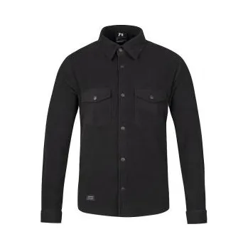 Pánská košile Hannah BENDON anthracite XXXL; Černá košile + DÁREK DLE VÝBĚRU!