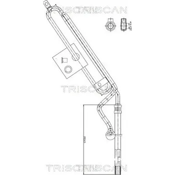 Čep řízení Hydraulická hadice, řízení TRISCAN 8516 11022