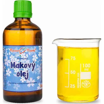 Doplněk stravy Bylinné kapky s.r.o. Makový olej (olej z máku) 100 ml - přírodní za studena lisovaný