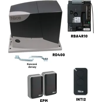 Pohon brány Sada pohonu pro posuvnou bránu do 400kg/8m NICE Road RD400 (C)