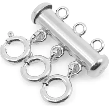 Náramek Troli Ocelová oddělovací spona na 3 řetízky a náramky + 2 měsíce na vrácení zboží