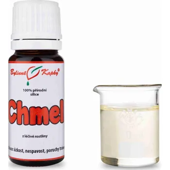 Bylinné kapky s.r.o. Chmel 100 % přírodní silice - esenciální (éterický) olej 10 ml | Bylinné kapky