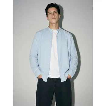 Oblečení a móda Košile se stojáčkem - L - House - světle modrá - 414JT-50X