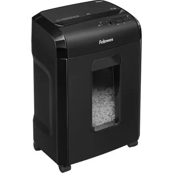 Kancelář FELLOWES skartovač 10 M/ křížový řez 2x12mm/ objem koše 19 l/ stupeň utajení P-5 (tajné)/ černý