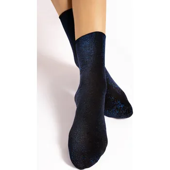 Dámské punčochy Fiore Bestie 40 den G1170 Ponožky blue-modré uni (vzorované ponožky)