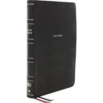 NKJV Holy Bible, Super Giant Print Reference Bible, Black Leathersoft, 43,000 Cross references, Red Letter, Comfort Print: New King James Version - Nelson, Thomas