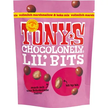 Čokoláda Tony's Chocolonely Lil'Bits kuličky z mléčné čokolády 120 g Datum expirace 10/2025