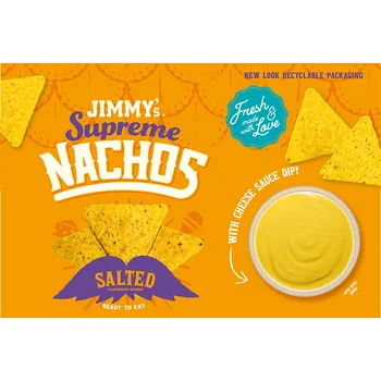 Bonbon Jimmy Products JIMMY's Supreme Nachos To Go Cheese 200g datum spotřeby 05.12.2025