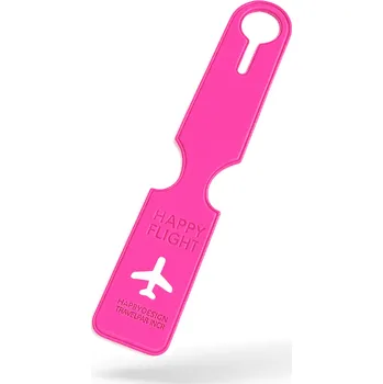 Příslušenství k zavazadlu Jmenovka na kufr Happy Flight růžová