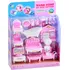 Doplněk pro panenku Nábytek do domečku pro panenky 15 ks růžový/bílý