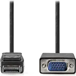 NEDIS VGA kabel | DisplayPort Zástrčka | VGA Zástrčka | Poniklované | Maximální rozlišení: 1080p | 2.00 m | Kulatý | PVC | Černá | Label