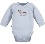 Body rozepínací s dlouhým rukávem Puppy Playtime modré 62 (3-6m)