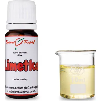 Doplněk stravy Bylinné kapky s.r.o. Limetka 100 % přírodní silice - esenciální (éterický) olej 10 ml