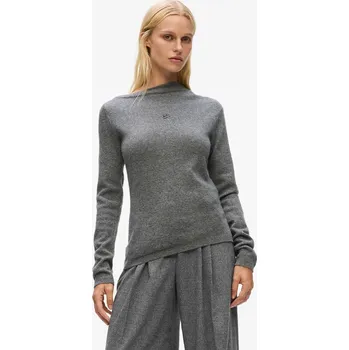 Dámský svetr Kašmírový svetr Karl Lagerfeld A4W18042 šedá 90X, vel. M