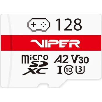 Paměťová karta PATRIOT Viper 128GB Micro SDXC / UHS-I / U3 / A2 / C10 / V30