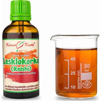Doplněk stravy Bylinné kapky s.r.o. Lesklokorka (reishi, ganoderma) (TCM) - Bylinné kapky (tinktura) Duše rostlin 50 ml