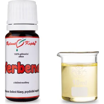 Bylinné kapky s.r.o. Verbena 100 % přírodní silice - esenciální (éterický) olej 10 ml | Bylinné kapky
