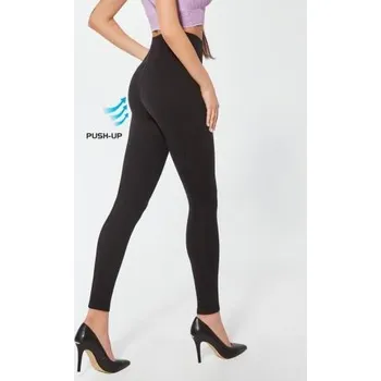 Dámská móda Dámské push-up legíny BasBleu Amparo černá M