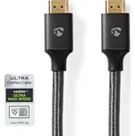 NEDIS Ultra High Speed HDMI™ Kabel | Konektor HDMI ™ | Konektor HDMI ™ | 8K@60Hz | 48 Gbps | 5.00 m | Kulatý | 6.7 mm | Šedá Gun Metal | Box